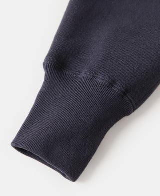 1940s Heavyweight SKI V-Inset Sweater - Navy
