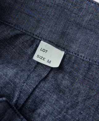 1930s Double-Pleated Chambray Pants