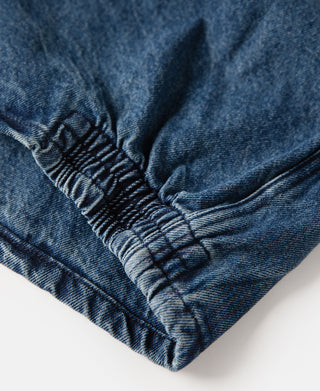 1970s Stonewashed Zip Up Denim Work Jacket