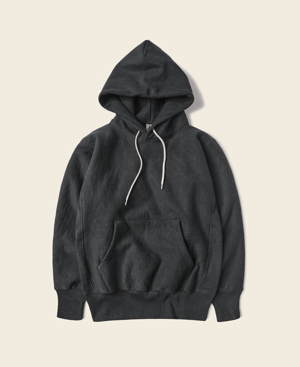 Military Academy Heavyweight Reverse Weave Hoodie - Black | Bronson