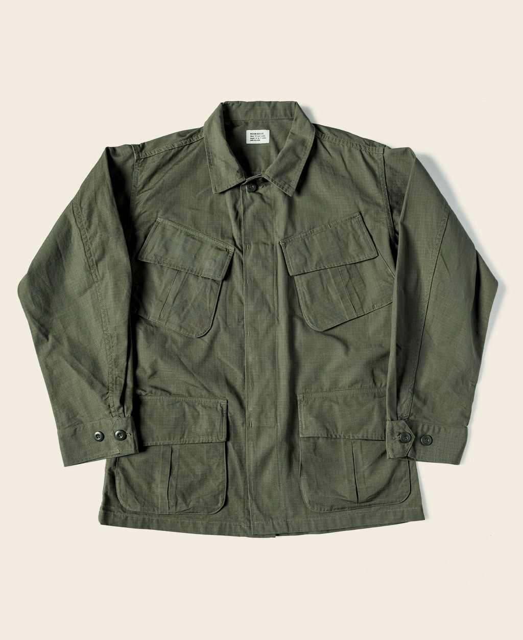 1969 US Army 5th Model Tropical Jungle Fatigue Combat Jacket 