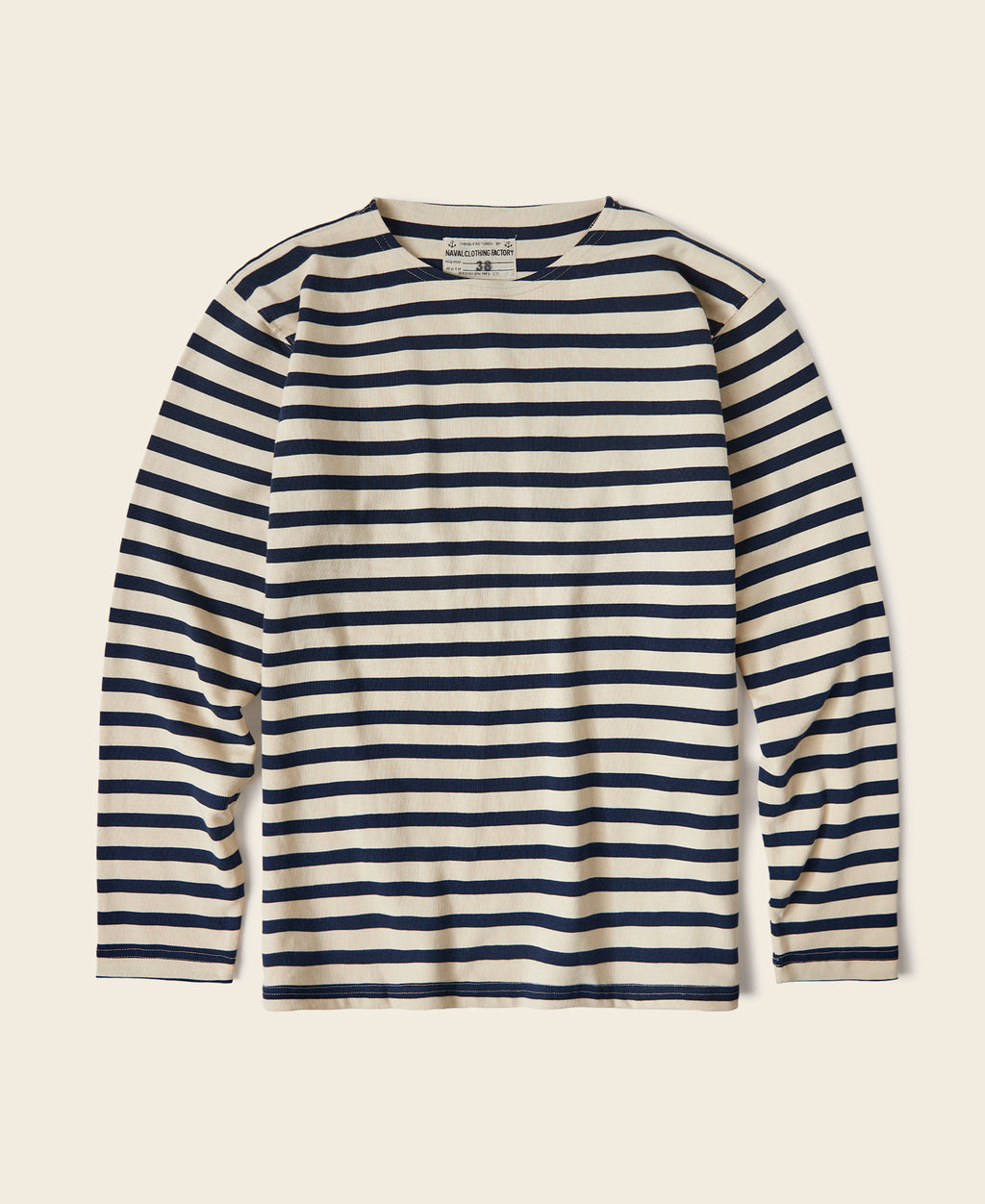 French Breton Sailor Striped Boat Neck Long Sleeve T-Shirt 