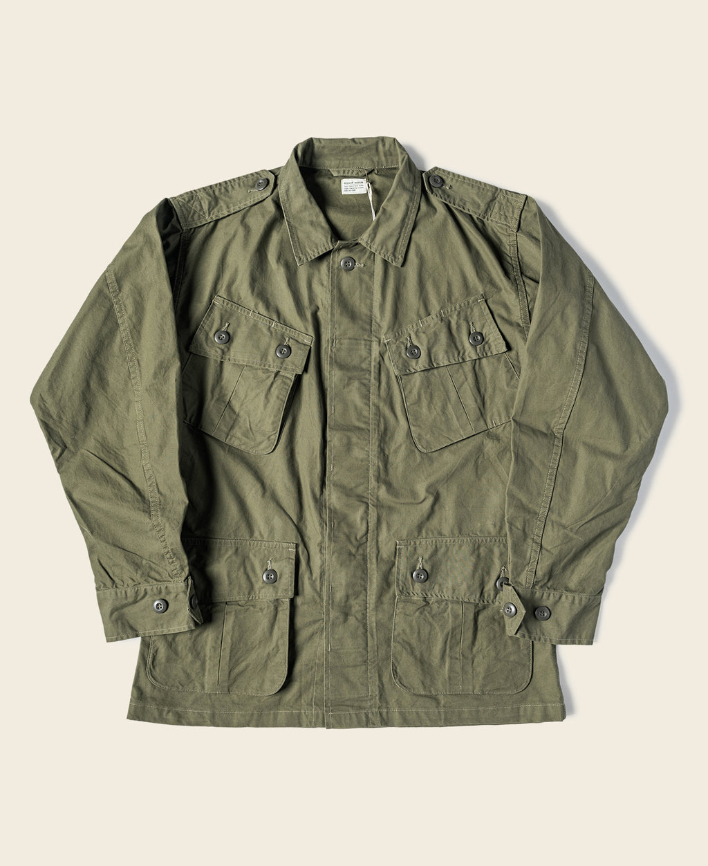 1963 1st Model Tropical Jungle Fatigue Jacket - Olive | Bronson 