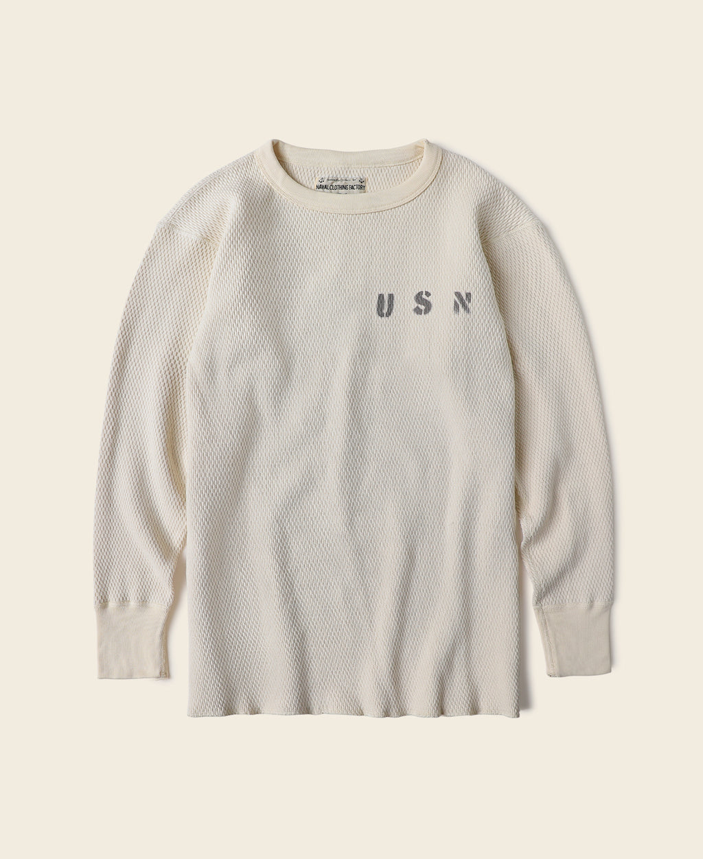 US Naval Heavyweight Raschel Knitting Waffle Thermal Shirt 