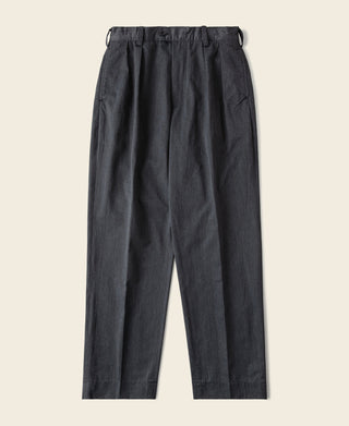 1930s IVY Style Double Pleated Chino Trousers