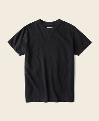 10.5 oz Cotton Tubular Gusset T-Shirt - Black
