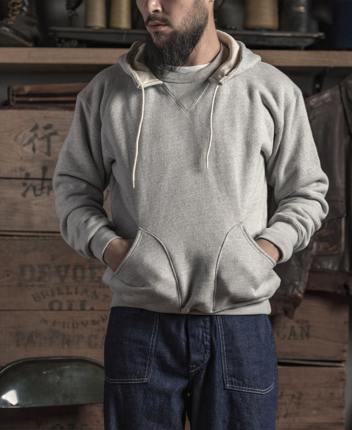 1930s 20 oz Terry Cloth Hooded Sweatshirt