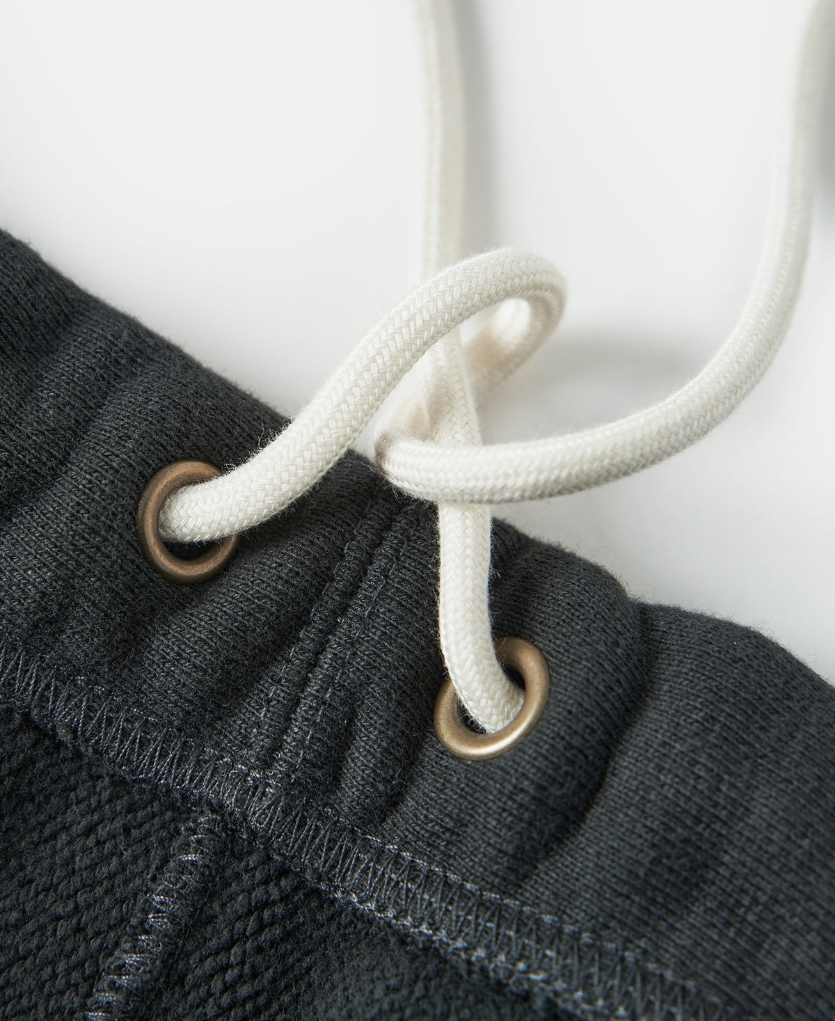 1950s 20.5 oz Terry Cloth Reverse Weave Sweatpants - Black