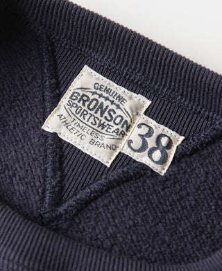 1940s Heavyweight SKI V-Inset Sweater - Navy