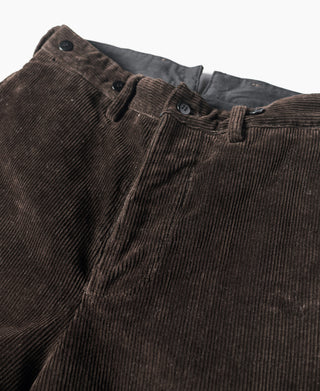 1920s Heavy-Duty Corduroy Work Pants - Brown