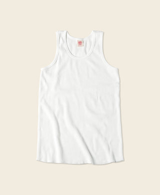 10.5 oz Cotton Tank Top - White