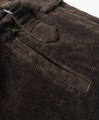 1920s Heavy-Duty Corduroy Work Pants - Brown