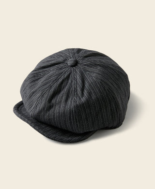 Yarn-Dyed Stripe Newsboy Cap