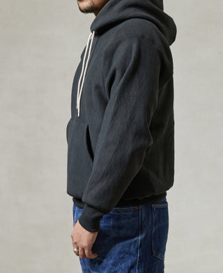 21 oz Military Academy Reverse Weave Hoodie - Black