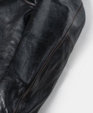 Lot 339 1920s Horsehide Leather Brakeman Coat