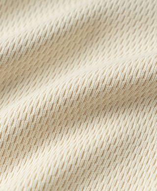 Heavyweight Raschel Knitting Waffle Thermal Shirt - Apricot