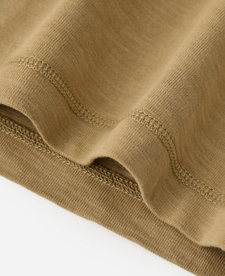 10.5 oz US Cotton Tubular Gusset T-Shirt - Sand