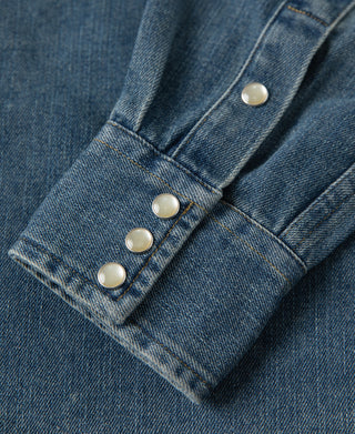 1950s Slub Denim Western Shirt