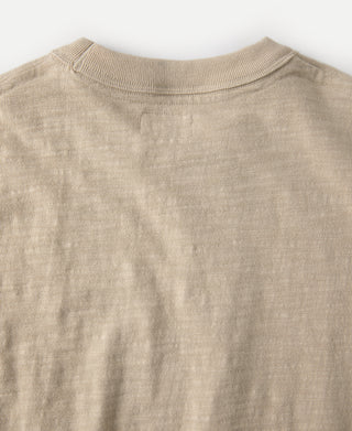 10.5 oz Cotton Tubular Gusset T-Shirt - Sand