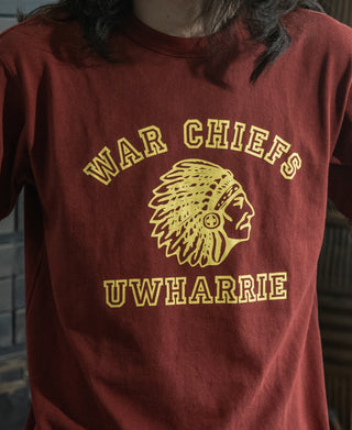 Retro War Chief Graphic T-Shirt - Red