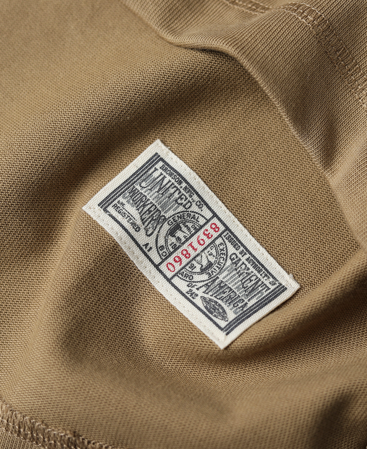 Vintage Long Sleeve Henley Shirt - Khaki