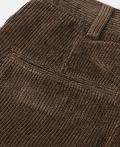 12.5 oz 8 Wale Corduroy Trousers - Brown | Suit Pants Style | Bronson
