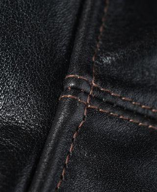 Lot 339 1920s Horsehide Leather Brakeman Coat