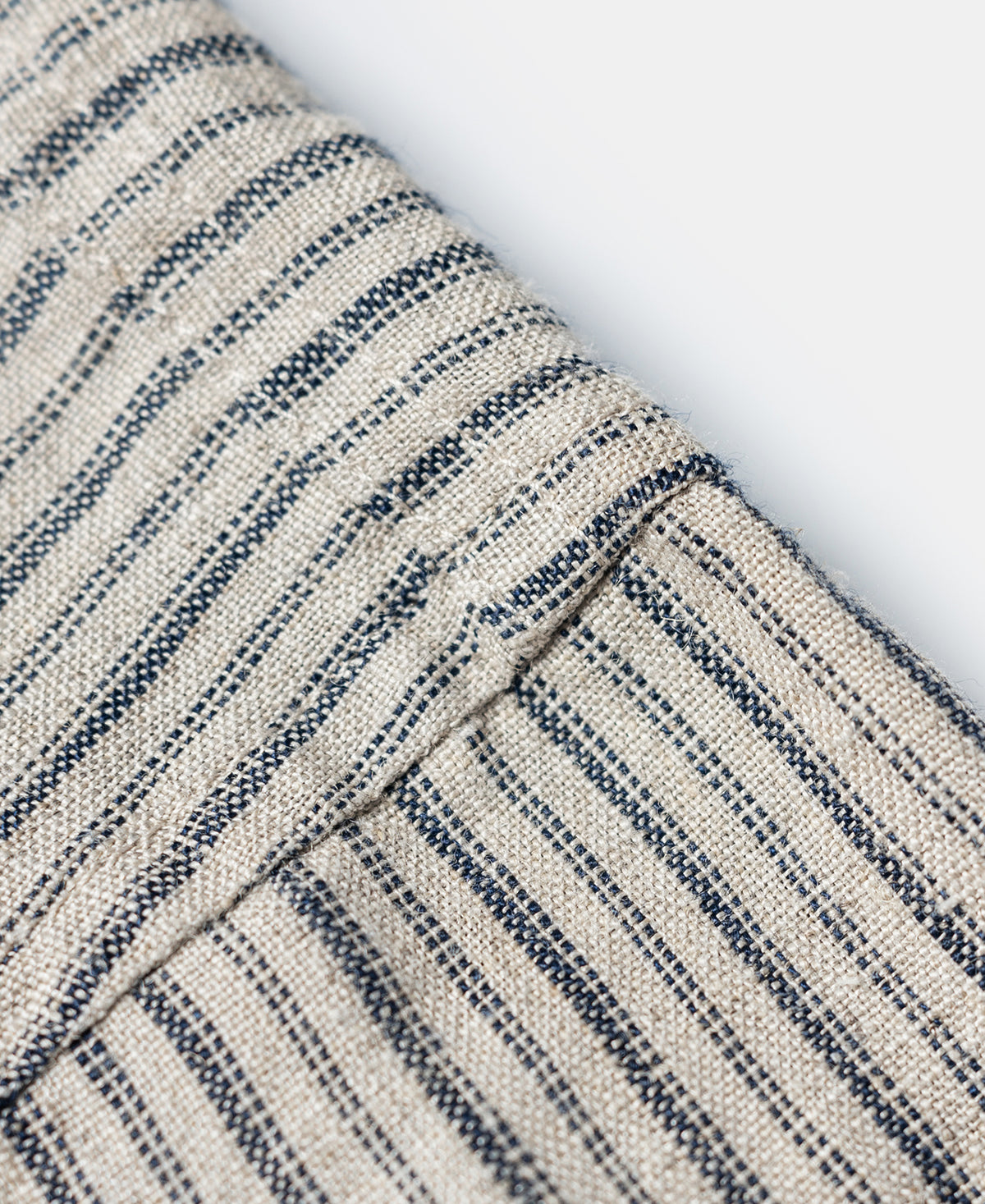1930s Striped Linen Baseball Shirt