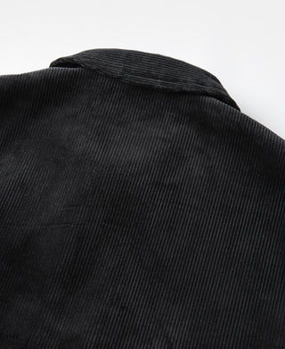 1940s Heavyweight Corduroy Cossack Jacket - Black