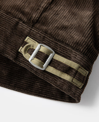 1940s Heavyweight Corduroy Cossack Jacket - Brown