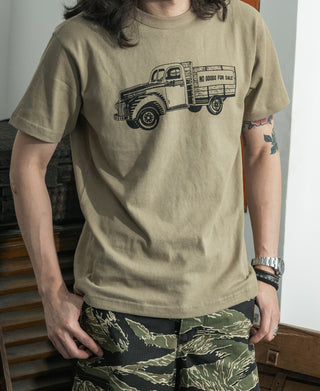 Retro Truck Graphic T-Shirt - Khaki