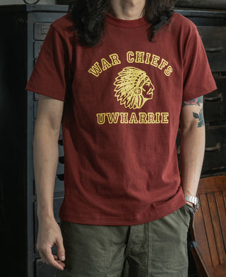 Retro War Chief Graphic T-Shirt - Red