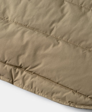 1970s Vintage Quilted Padded Vest - Khaki