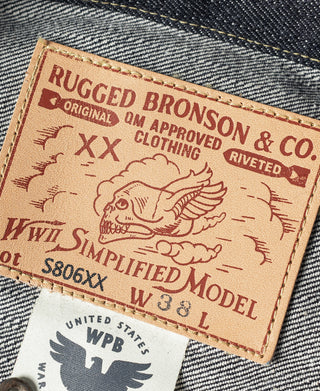 S806XX 1943 War Simplified Model 1st Selvedge Denim Jacket