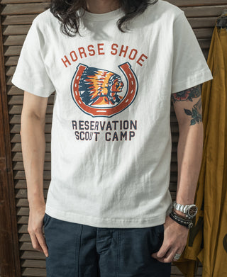 Retro Horseshoe Graphic T-Shirt - White