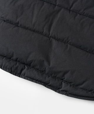 1970s Vintage Quilted Padded Vest - Black