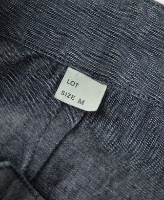 1930s Double-Pleated Chambray Pants