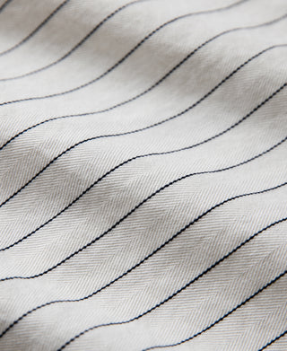 Lot 954 1950s Motorcycle Mechanic Stripe Chore Coat - White