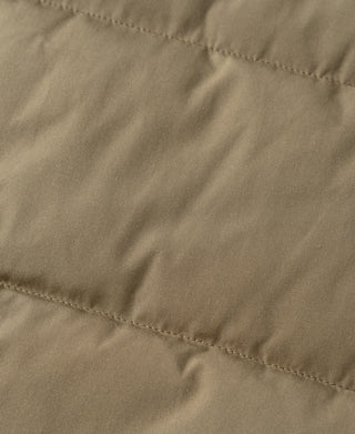 1970s Vintage Quilted Padded Vest - Khaki