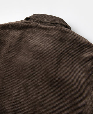 1940s Heavyweight Corduroy Cossack Jacket - Brown