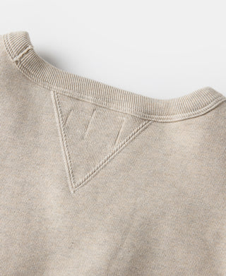 1930s Rugged CCC Black Panther Double V-Neck Insert Sweater - Apricot