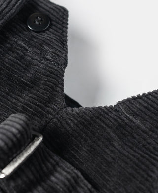1920s Heavy-Duty Corduroy Work Pants - Black