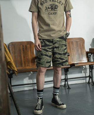 Vietnam War Tiger Camo Shorts