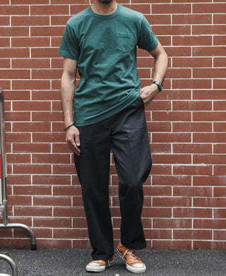 1970s Straight-Leg Work Pants - Black