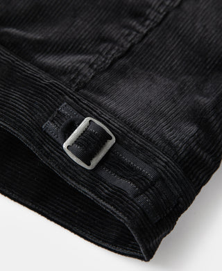 1940s Heavyweight Corduroy Cossack Jacket - Black