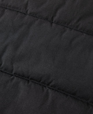 1970s Vintage Quilted Padded Vest - Black