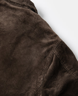 1940s Heavyweight Corduroy Cossack Jacket - Brown