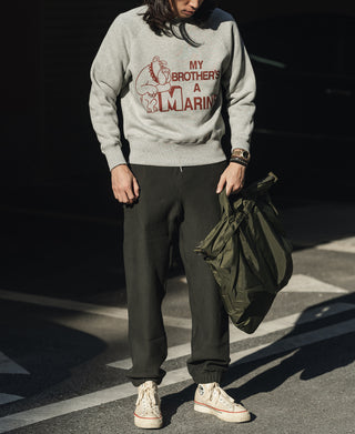 1980s Marine Bulldog Raglan Sweatshirt - Gray