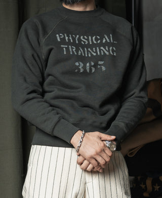 1950s Sports Training Raglan Sleeve Sweater - Vitage Black