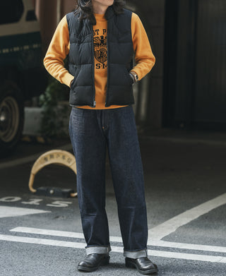 1970s Vintage Quilted Padded Vest - Black